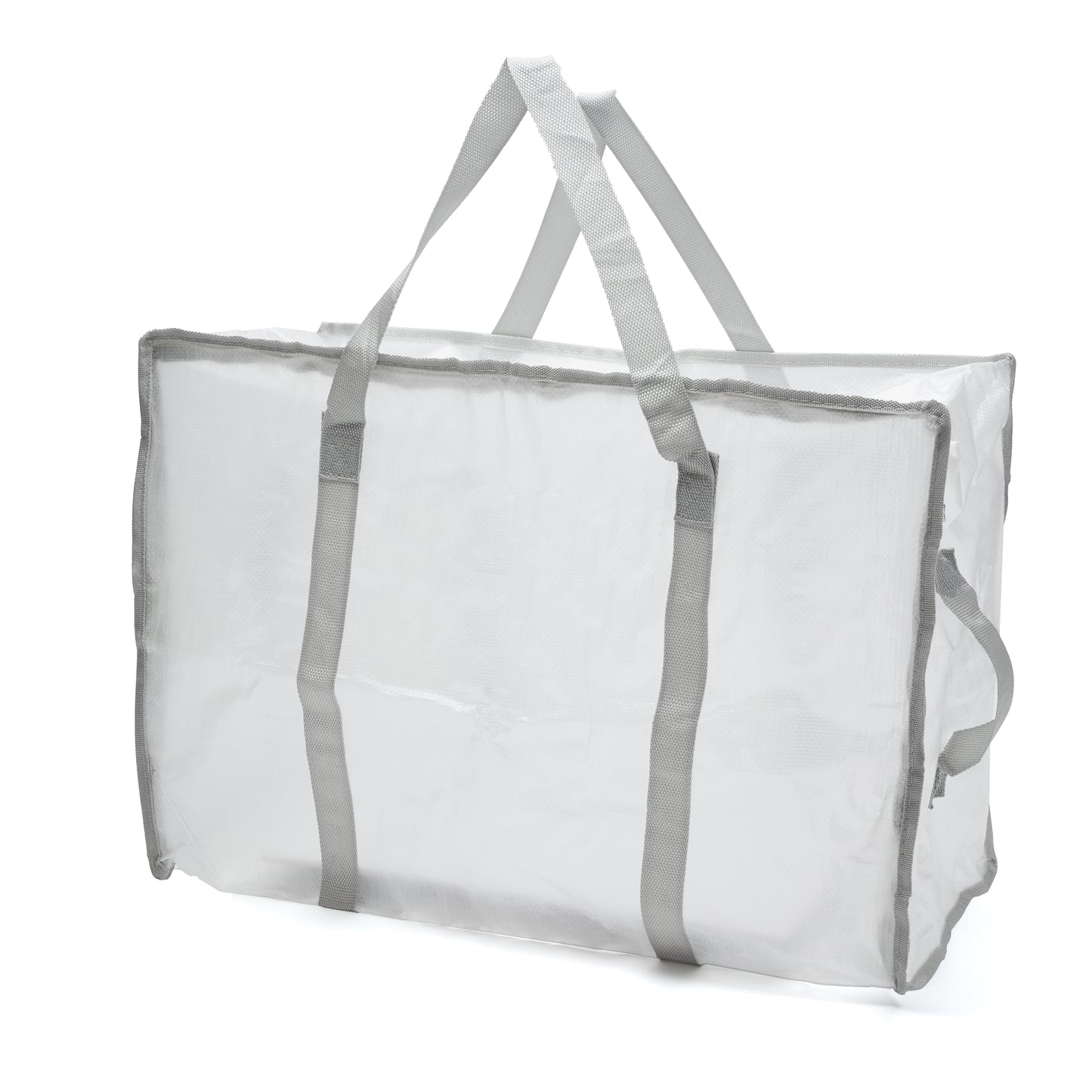 Clear Clothes Storage Bag | 60L Large Bags | Versatile Can be used for Bedding, Towels, Clothes, Toys, Even Books! Strong Zippers Heavy-Duty Bags